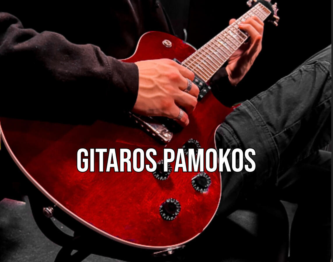 Elektrinės gitaros, boso, akustinės gitaros, ukulėlės pamokos